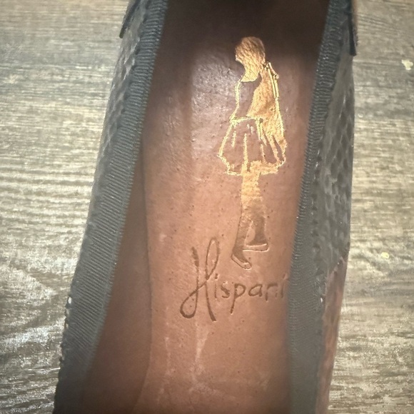 Hispanitas size 40 (9.5) worn once Chic Snakeskin Patterned Heels - Picture 7 of 11